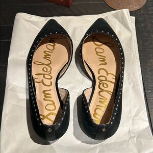 Sam Edelman Black Studded Flats